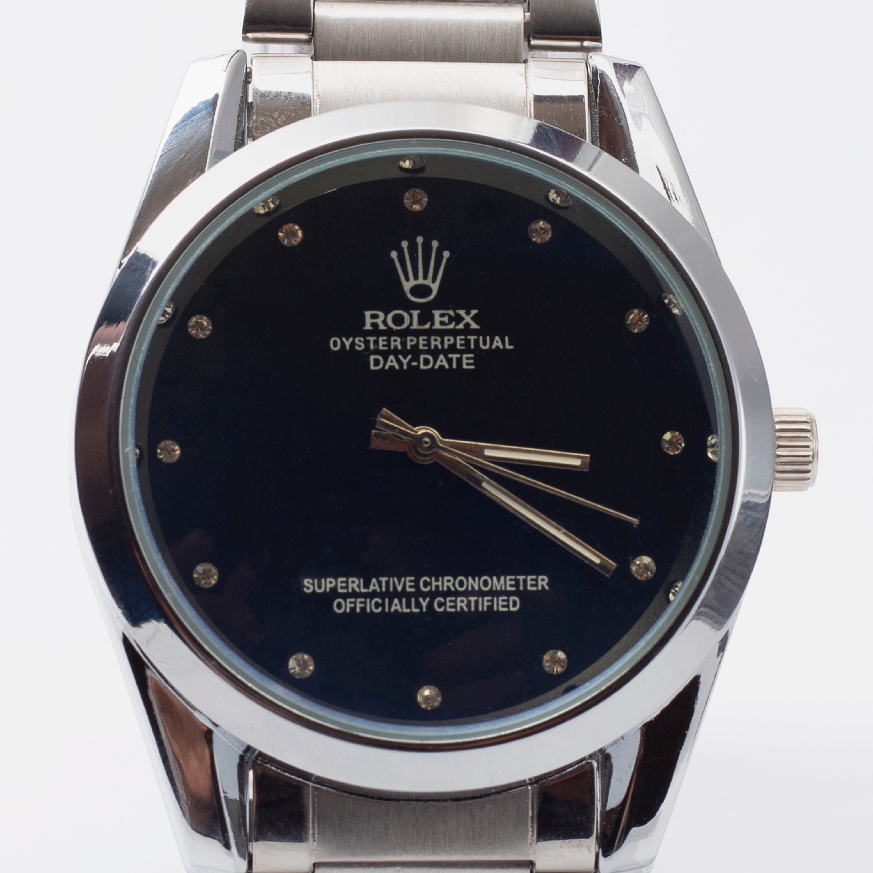RLX - Elegant Dial with Premium Silver Chain