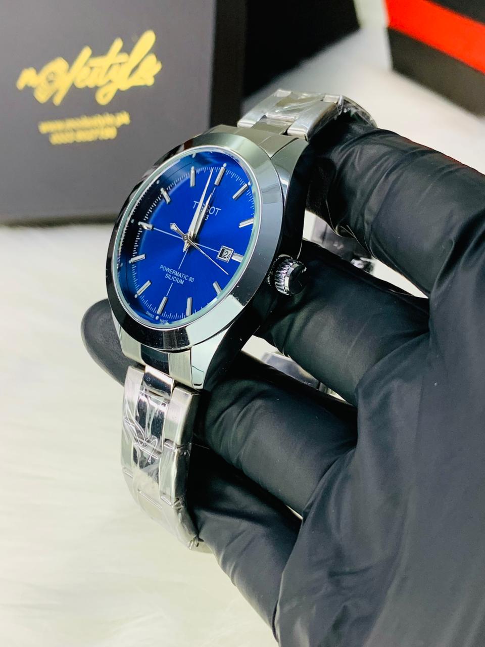 Tissot Gentlemen Model (Silver Chain Blue Dail)