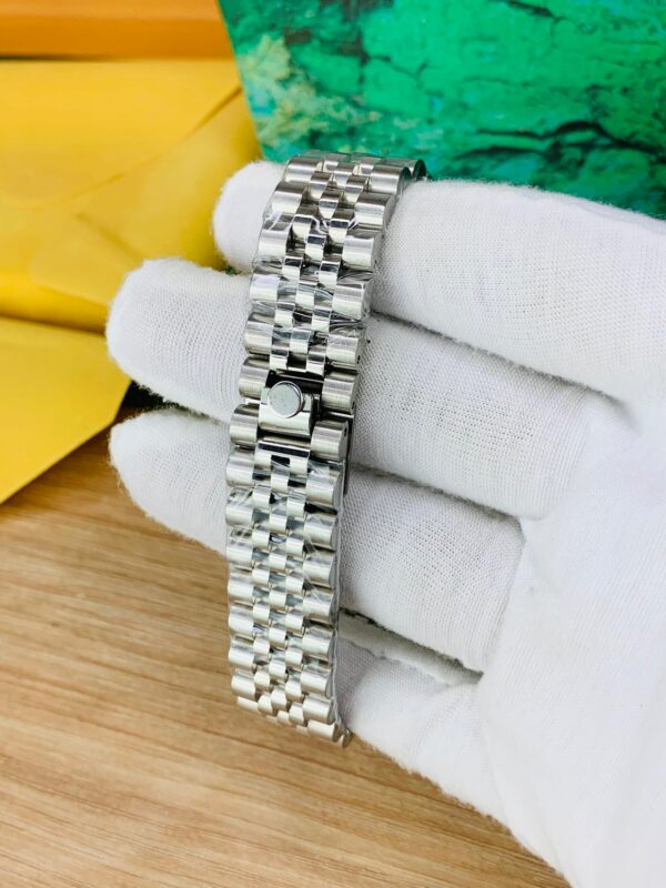 Back view of Rolex Stone Dial stainless steel case